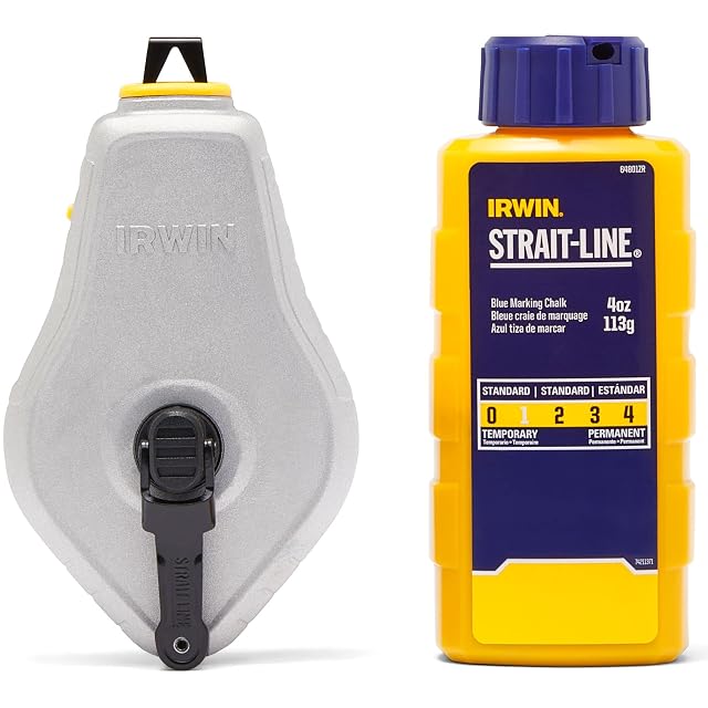 IRWIN Strait-Line Classic aluminum chalk reel with steel handle