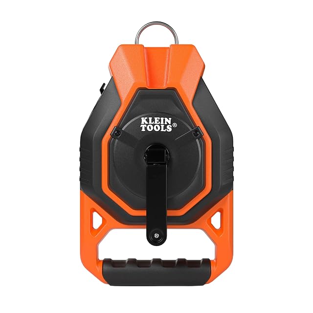 Klein Tools heavy-duty chalk reel with a chalk level window