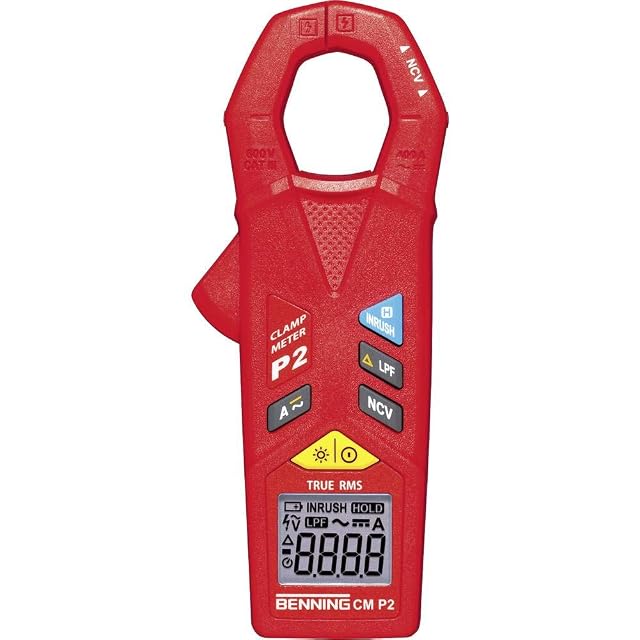 BENNING P2 mini clamp meter in its compact yellow-and-black body