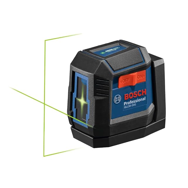 Bosch GLL50-20G self-leveling cross-line laser with magnetic mount