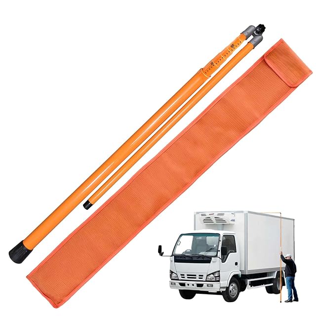 heninhill telescopic height measuring rod extended against a bridge soffit