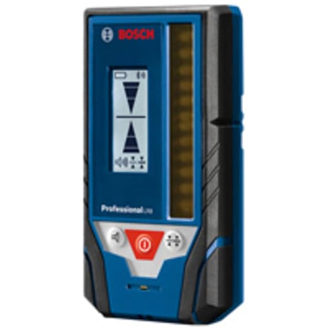 Bosch LR8 line laser receiver with backlit LCD and rod bracket