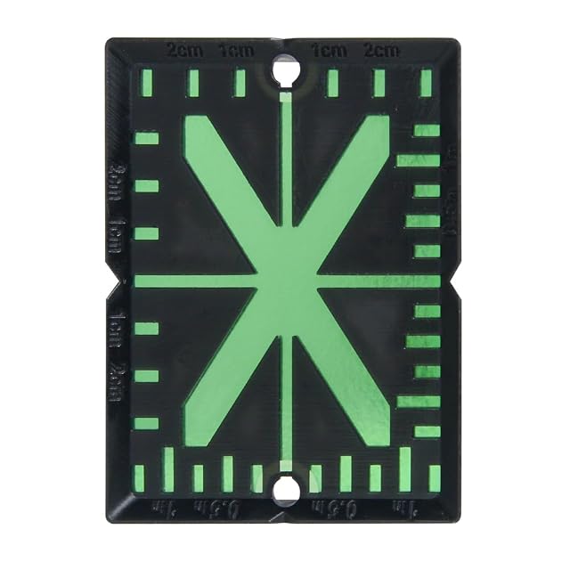 Johnson green magnetic laser enhancement target with X pattern