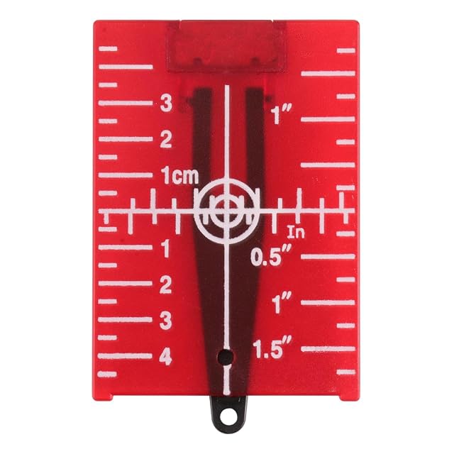 MOETER red magnetic laser target plate with fold-out floor stand