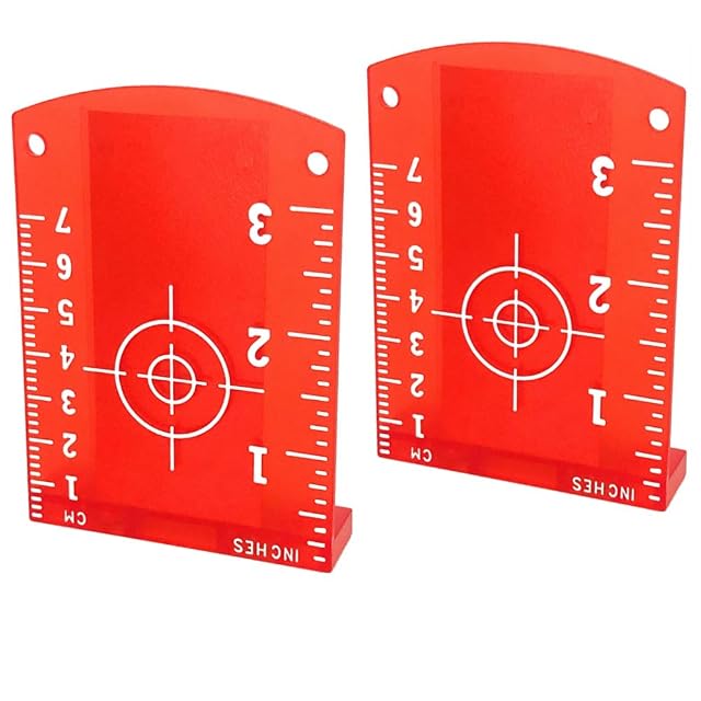 YOTOM pair of magnetic red laser target cards