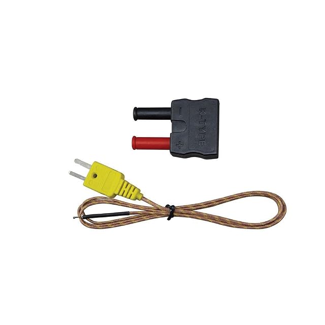 Klein Tools 69142 high temperature type K thermocouple with coiled lead and adapter