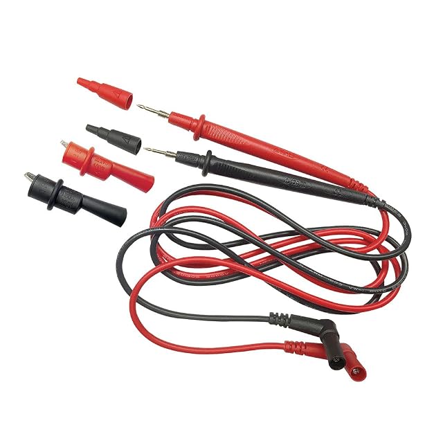 Klein Tools 69410 right-angle test leads with removable alligator clips